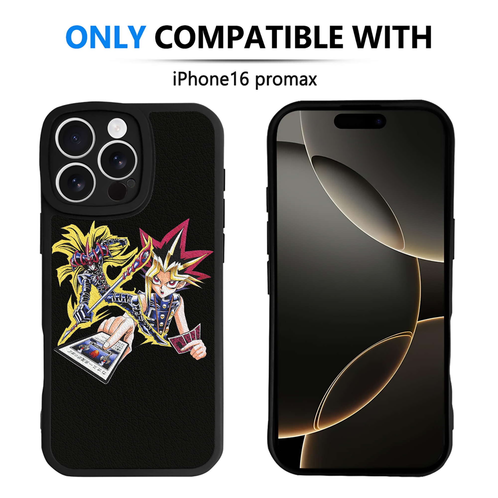 遊☆戯☆王 Yu-Gi-Oh! 【iPhone 16シリーズ対応】シリコンスマホケース（レザー調） 材質：シリコン
